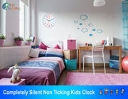 Telling Time Teaching Clock for Kids | 10 inch Silent Non Ticking Analog Learning Clock